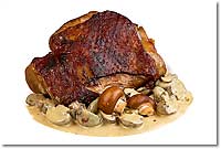 Foto: Putenbraten mit Champignons - hier klicken